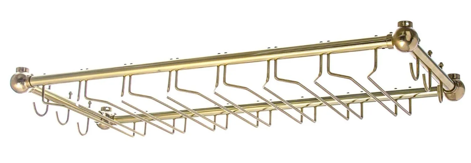 Update International GHBR-3614 - 7.5" x 14.75" x 35.5" - Glass Hanger Rack 