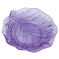 Thunder Group Blue Acrylic Leaf Plate 9" (12 per Case) [PLLV009B]