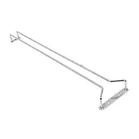 Thunder Group Chrome Plated Glass Hanger 16" (12 per Case) [SLKGH016C]